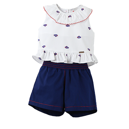 CONJUNTO ESTAMPA SUBMARINO FUNDO BRANCO