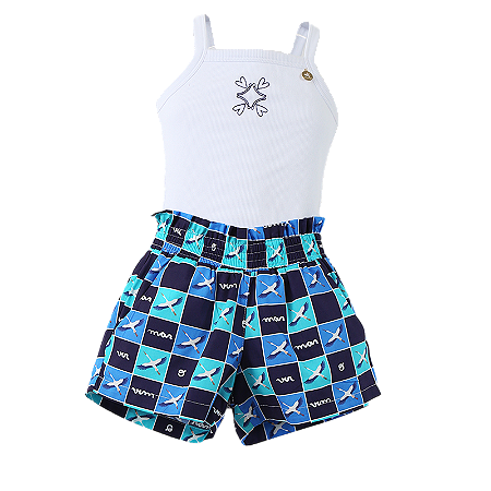 CONJUNTO ESTAMPA VOO DAS GARÇAS