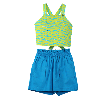 CONJUNTO ESTAMPA LULA FUNDO VERDE LUZ