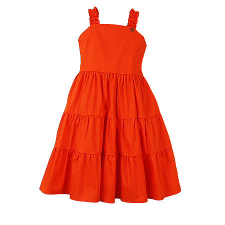 VESTIDO GALLES LISO LARANJA