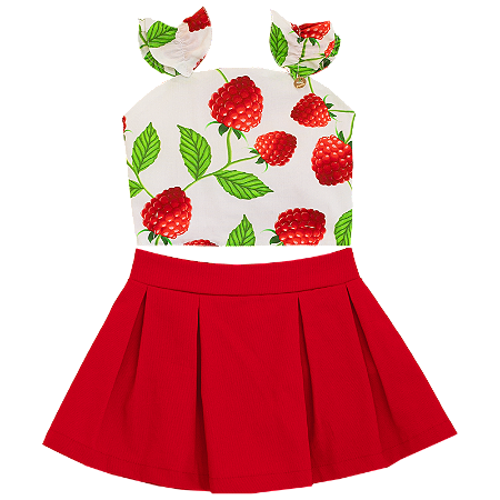 CONJUNTO SABOR FRAMBOESA FUNDO BRANCO