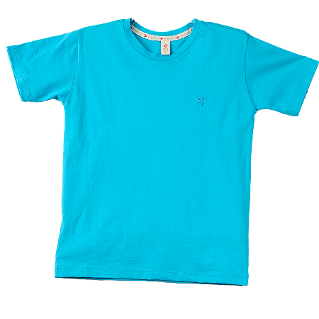 BLUSA LISA AZUL TURQUESA