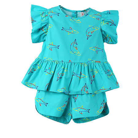 CONJUNTO ESTAMPA TUBARÃO