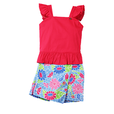 CONJUNTO ESTAMPA MOSAICO