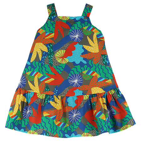 VESTIDO ESTAMPA ESCONDERIJO DO CAMALEÃO