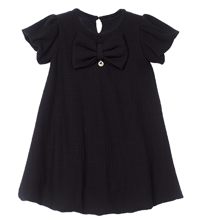 VESTIDO LISO QUEBEC PRETO