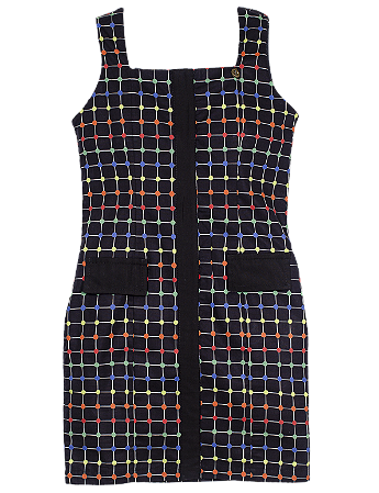 VESTIDO ESTAMPA ALFINETES MAGICOS