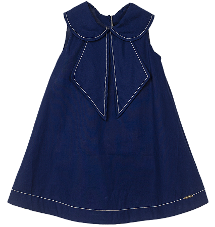 VESTIDO GALLES AZUL MARINHO