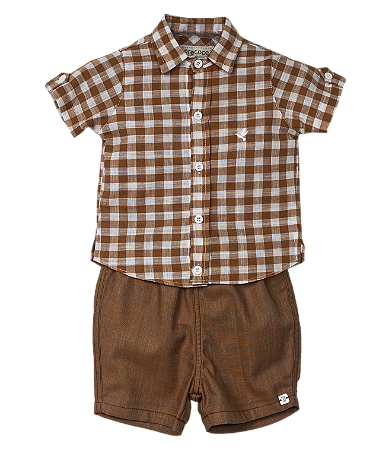 CONJUNTO BIARRITZ XADREZ TERRACOTA