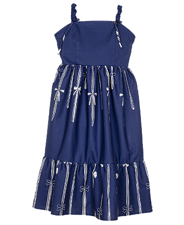 VESTIDO BARRADO A MAGIA DAS FITAS