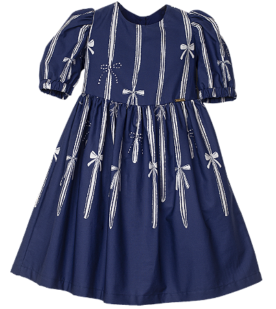 VESTIDO BARRADO A MAGIA DAS FITAS