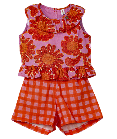 CONJUNTO BORDADOS MÁGICOS FUNDO ROSA