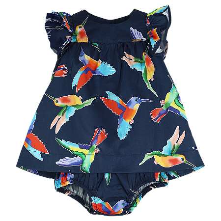 VESTIDO ESTAMPA BEIJA FLOR