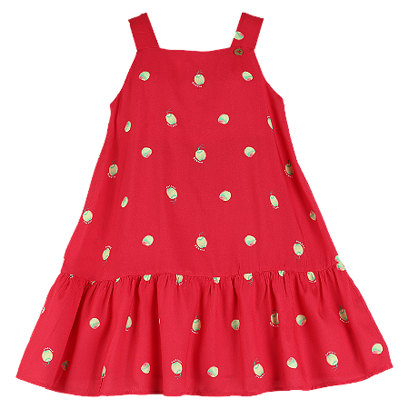 VESTIDO ESTAMPA COQUINHO AQUARELA