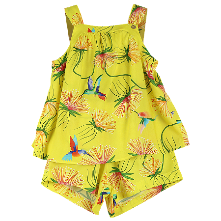 CONJUNTO ESTAMPA BEIJA FLOR