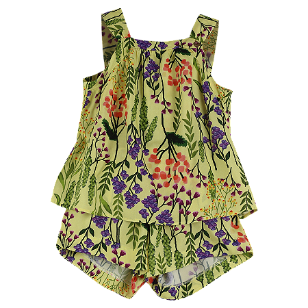 CONJUNTO ESTAMPA FLOR DE LAVANDA