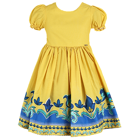 VESTIDO ESTAMPA LEMBRANÇAS DOS MARES DA ITÁLIA