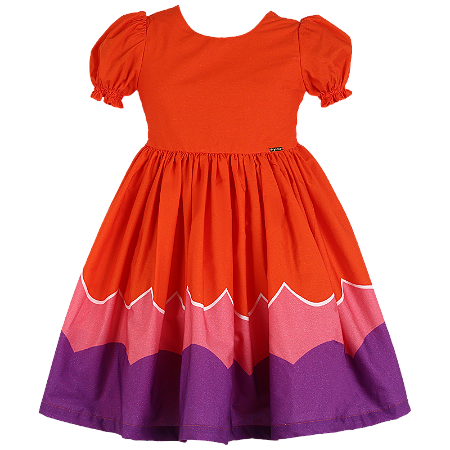 VESTIDO ESTAMPA ONDAS DIVERTIDAS