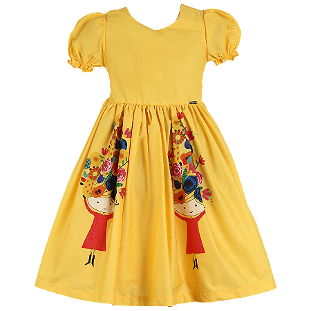 VESTIDO ESTAMPA PERUCA FLORIDA