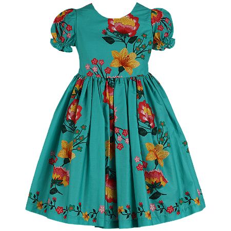 VESTIDO ESTAMPA GALHOS FLORAL