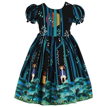 VESTIDO ESTAMPA NOITE DIVERTIDA