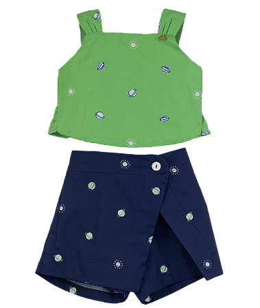 CONJUNTO MINI PLANETAS AZUL E VERDE