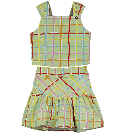 CONJUNTO QUADRICULADO MIL CORES