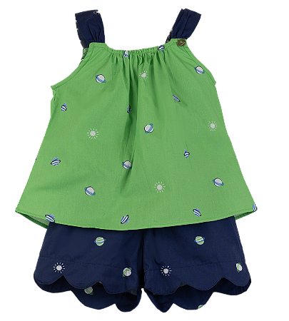 CONJUNTO MINI PLANETAS AZUL E VERDE