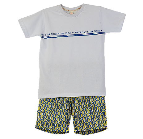 CONJUNTO PONTINHO DE LUZ AZUL E AMARELO