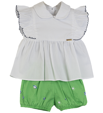 CONJUNTO ESTAMPA MINI PLANETAS VERDE