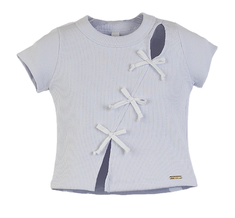 BLUSA MALHA CANELADA BRANCA