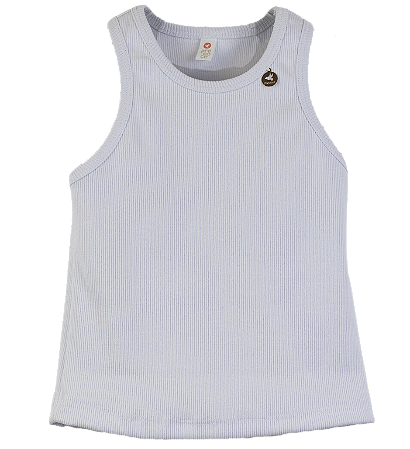 BLUSA MALHA CANELADA BRANCA