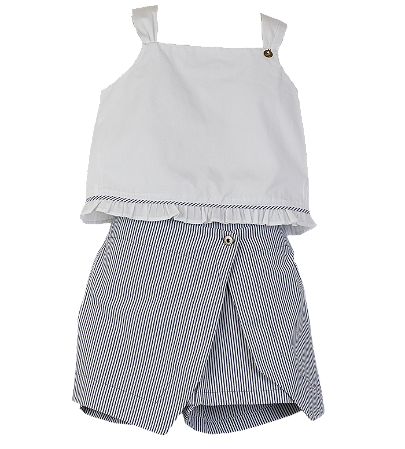 CONJUNTO ANA RUGA LISTRADO MARINHO