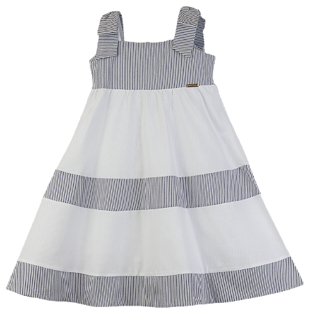 VESTIDO ANA RUGA LISTRADO