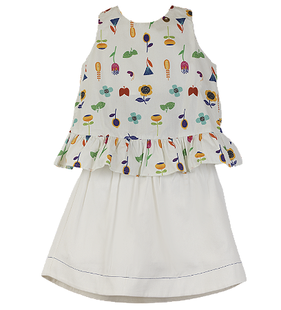 CONJUNTO ESTAMPA FLORES AO VENTO OFF