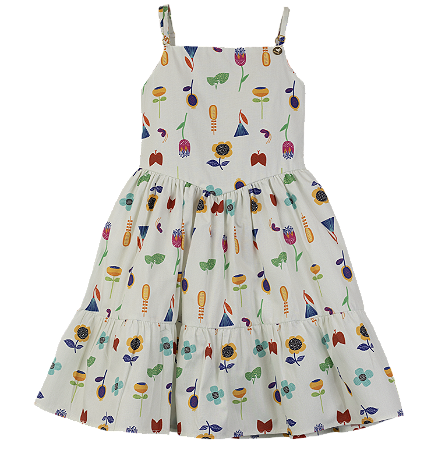 VESTIDO ESTAMPA FLORES AO VENTO OFF