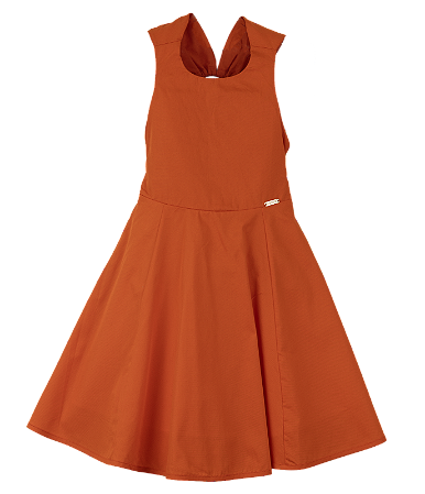 VESTIDO LISO LARANJA