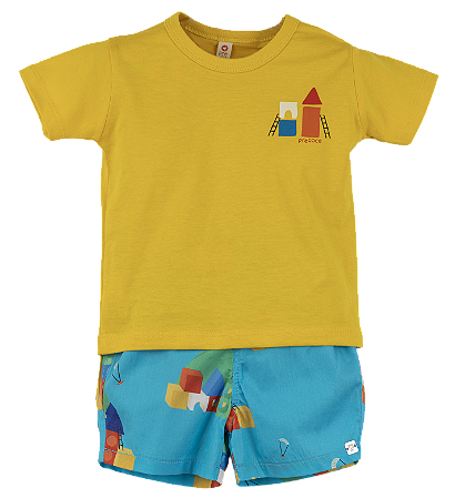 CONJUNTO ESTAMPA CIDADE DE BLOQUINHO VERDE