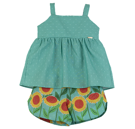 CONJUNTO BARRADO GIRASSOL-LANDIA VERDE TIFANY