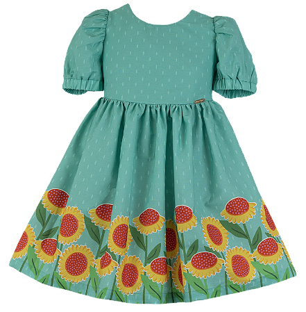VESTIDO BARRADO GIRASSOL-LANDIA