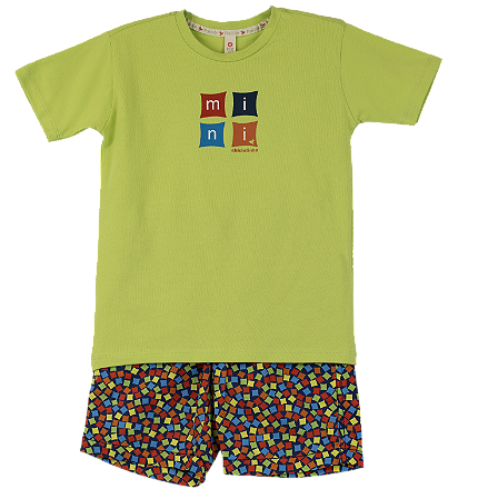 CONJUNTO MINI CHICLETE COLORIDO MARINHO