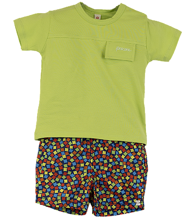 CONJUNTO MINI CHICLETE COLORIDO MARINHO