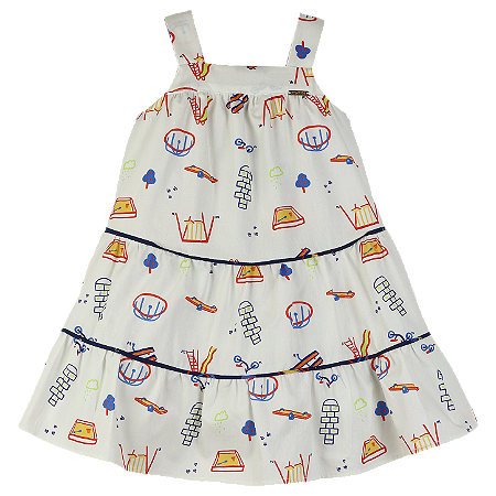 VESTIDO ESTAMPA DIA DE PARQUINHO