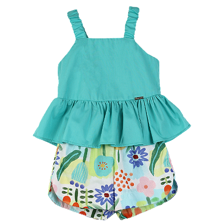 CONJUNTO ESTAMPA FLORAL AO SOL