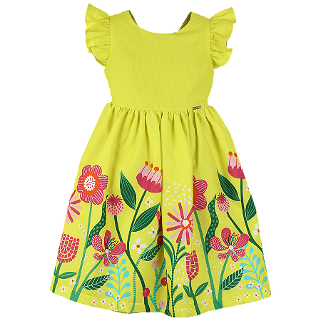 VESTIDO ESTAMPA FLORES ENSOLARADAS