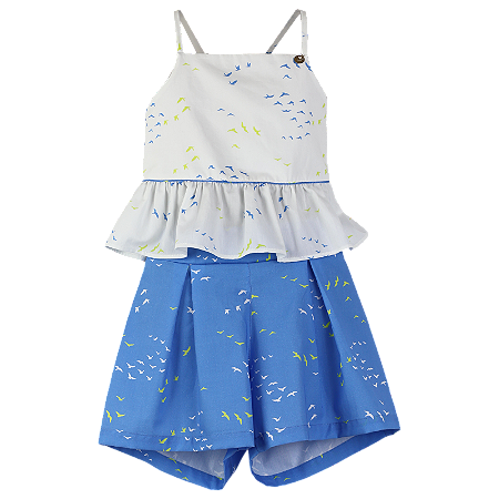CONJUNTO ESTAMPA ANDORINHAS
