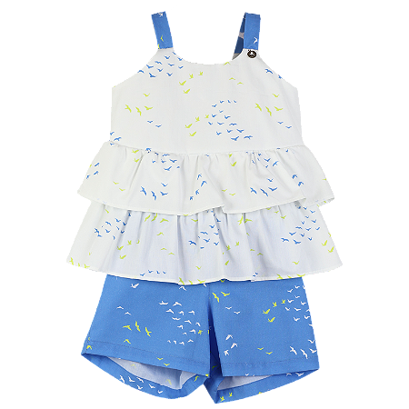 CONJUNTO ESTAMPA ANDORINHAS