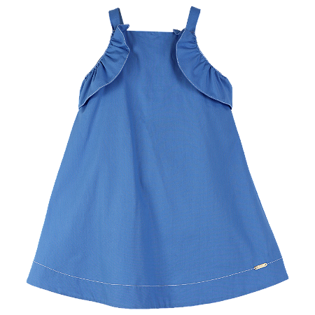 VESTIDO LISO AZUL