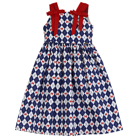 VESTIDO ESTAMPA ENTRE LAÇOS