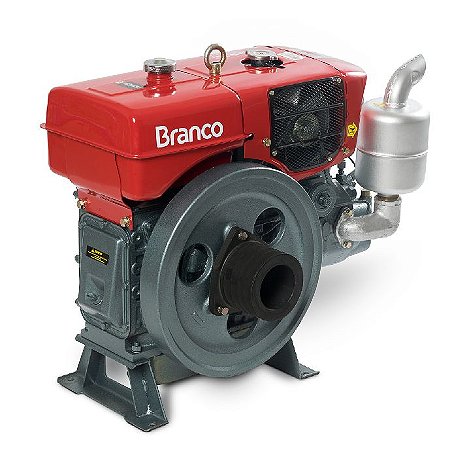 Motor a Diesel Branco Bda-18.0Ra 17,4cv Refrigerado a Agua Partida Manual